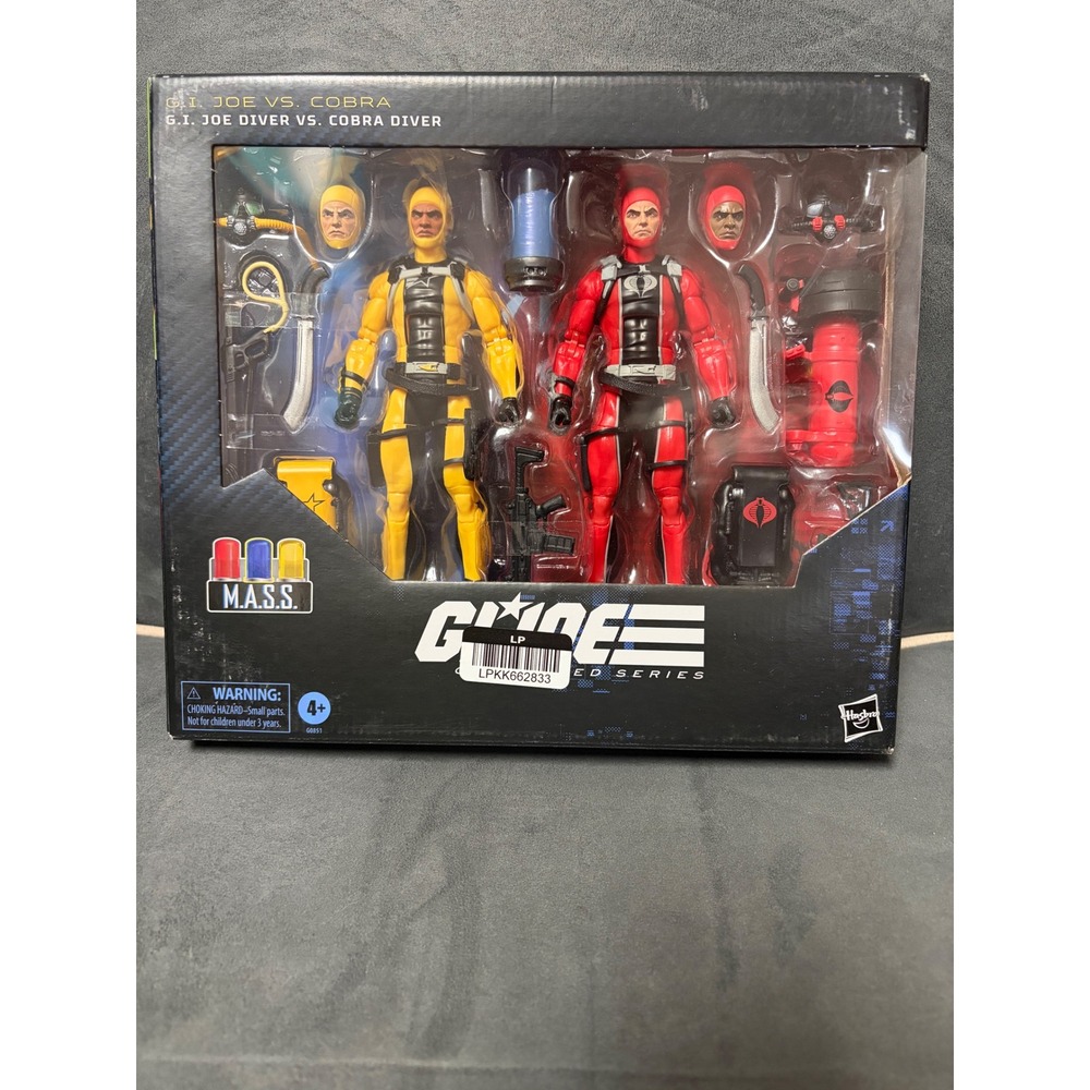 GI Joe Classified Series 169 GI Joe Diver vs Cobra Diver 2-Pack Action Figures